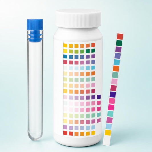 Water quality test strips - retouched real photo